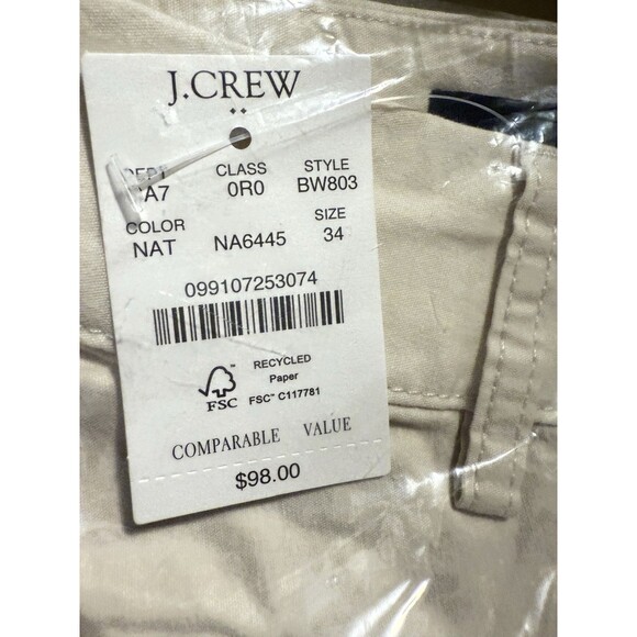 🤍 New J.Crew Lizzie High-Rise Wide-Leg Pants – Natural – Size 34 – NWT $98 - Picture 5 of 5
